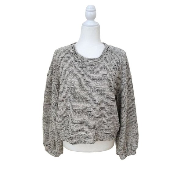 Madewell Texture and Thread Bubble Sleeve Sweater - Picture 1 of 11